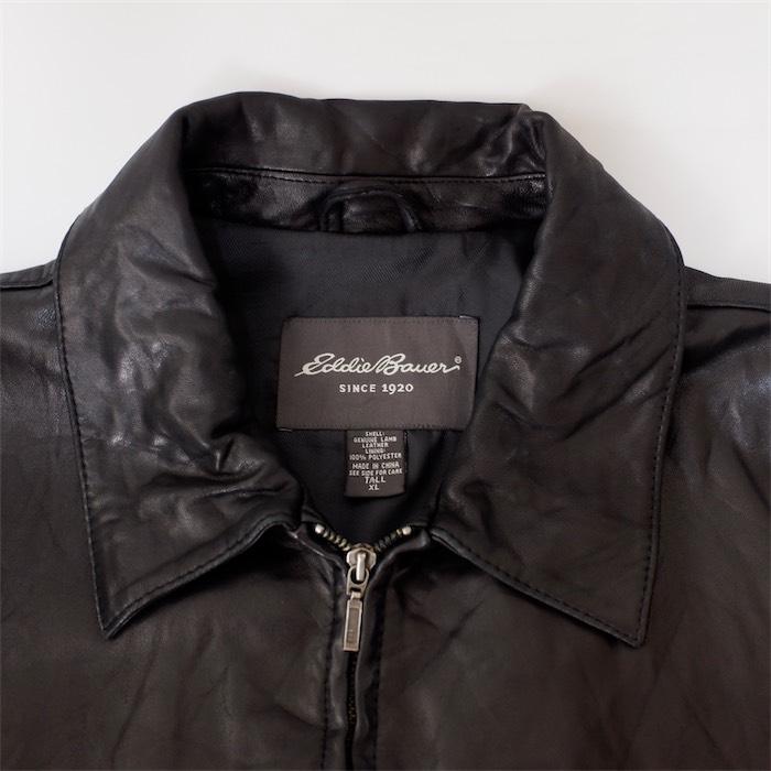 Eddie Bauer 00's エディーバウアー ジップアップ レザー Eddie Bauer 00's エディーバウアー ジップアップ レザー