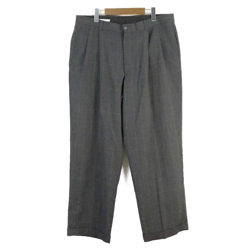 00's【perry ellis】2タック　スラックス　黒 00's PERRY ELLIS 2タック スラックス 