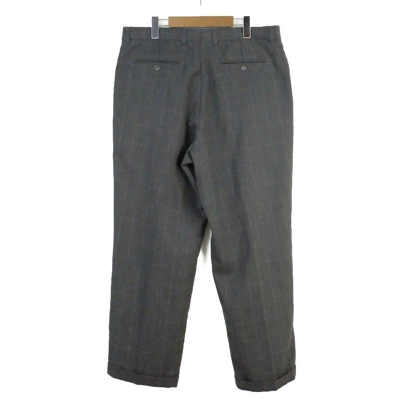 PERRY ELLIS ツータック スラックスパンツ タックパンツ ドレス