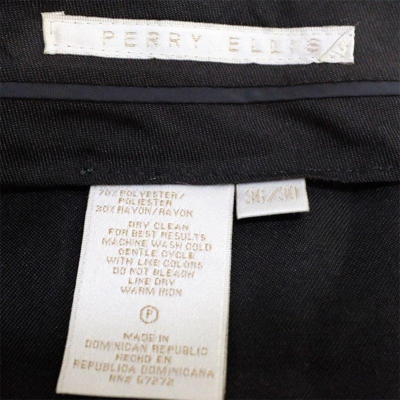 PERRY ELLIS ツータック スラックスパンツ タックパンツ ドレス