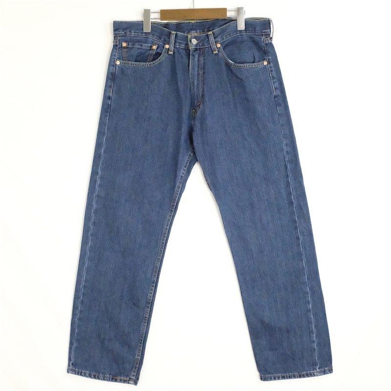 リーバイス Levi's 505 5ポケット デニムパンツ メンズW36/L30 ウエスト90cm 股下74cm 青 デニムブルー系 pn-0348｜canopus-web-shop