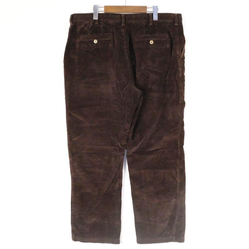 古着 大きいサイズ SAVANE ノータック 太畝コーデュロイパンツ メンズ