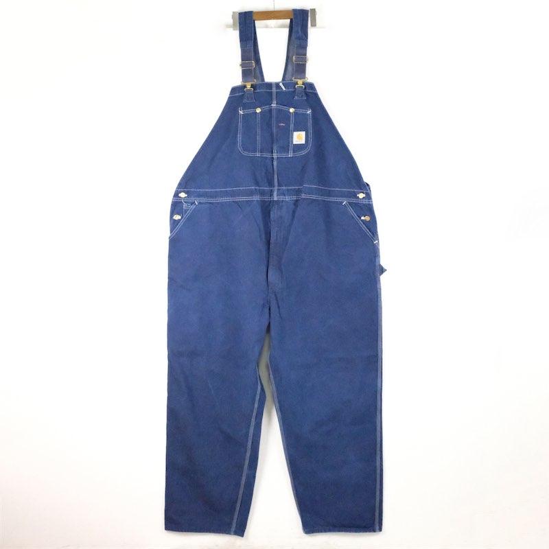 Carhartt R08 DNM オーバーオール 36×32 Carhartt（カーハート） 古着 大きいサイズ 90s USA製 R08 DNM デニム