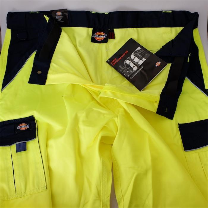 新品未使用品 Dickies ディッキーズ ワークカーゴパンツ メンズW48Rサイズ ネオンイエロー ネイビー リフレクター Hi-Vis TRS pt-0993｜canopus-web-shop｜04