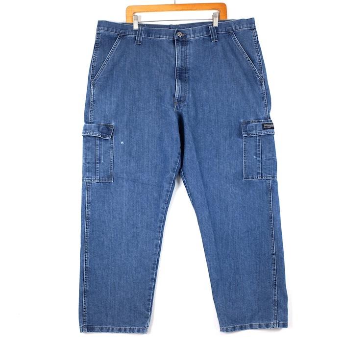 ラングラー Wrangler W42 USA製 インディゴ デニムパンツ 古着 USA 