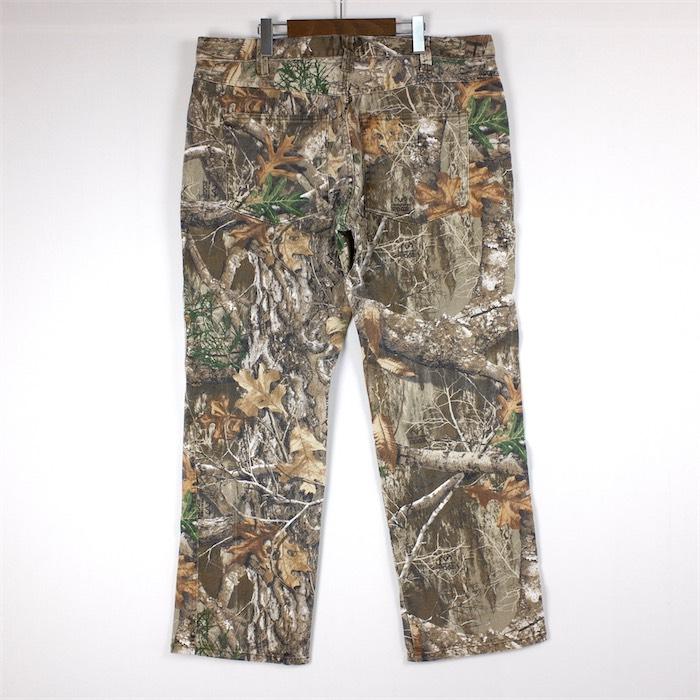 パーリーゲイツコットンストレッチカモフラパンツサイズ5 REALTREE リアルツリーカモフラージュ柄 5ポケットストレートパンツ