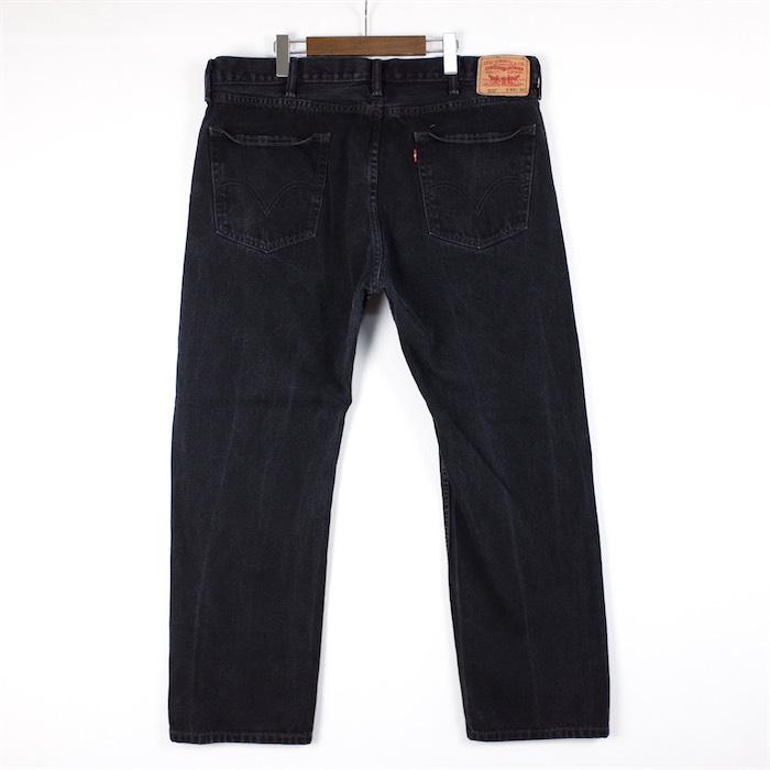 Levi's（リーバイス） 505 ブラックデニムパンツ メンズW40 STRAIGHT