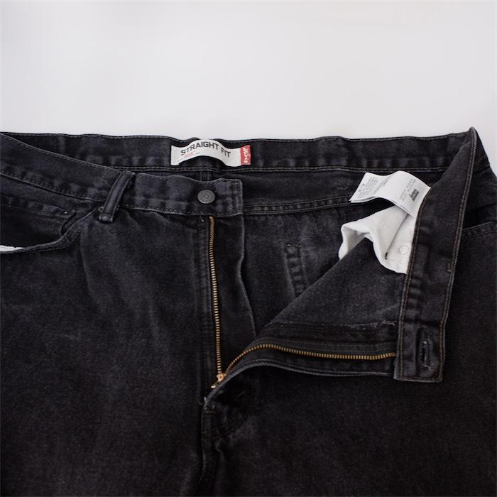 Levi's（リーバイス） 505 ブラックデニムパンツ メンズW40 STRAIGHT