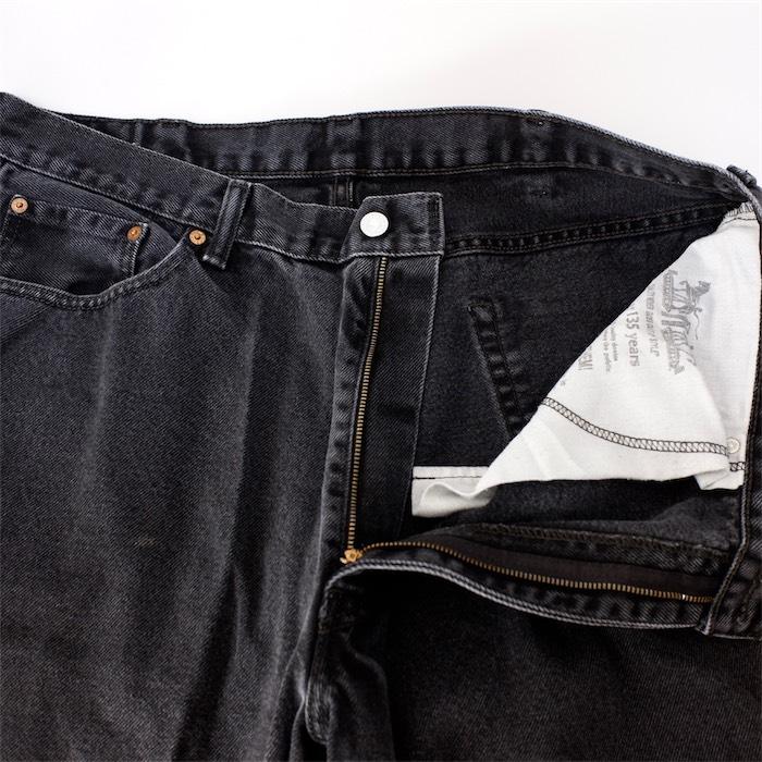 リーバイス Levis 550 ブラックデニム テーパード パンツ W40 黒 リーバイス550ブラックデニム LEVI'S 550 black denim