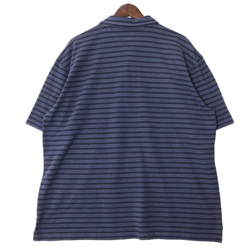【新品タグ付】 トミーヒルフィガー ポロシャツ XL 紺 鹿の子 ロゴ刺繍 半袖 TOMMY HILFIGER（トミー・ヒルフィガー） 鹿の子半袖ポロシャツ ワン