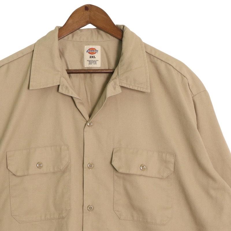 Dickies（ディッキーズ） 574KH 長袖ワークシャツ 古着 メンズUS-2XL