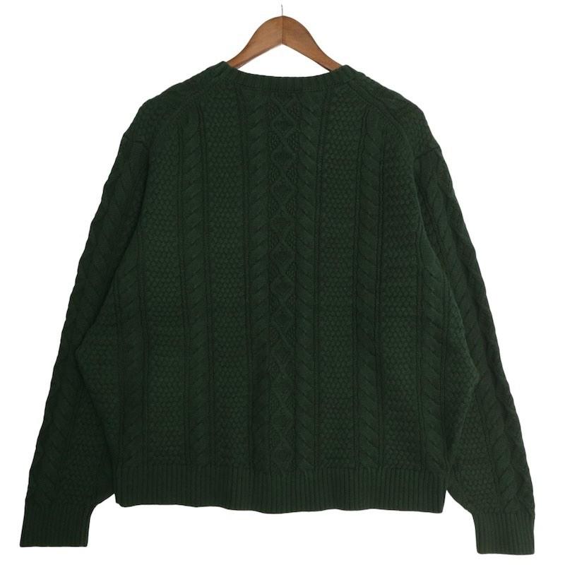 crown & ivy 長袖コットンケーブルニットセーター 古着 メンズUS-XXL