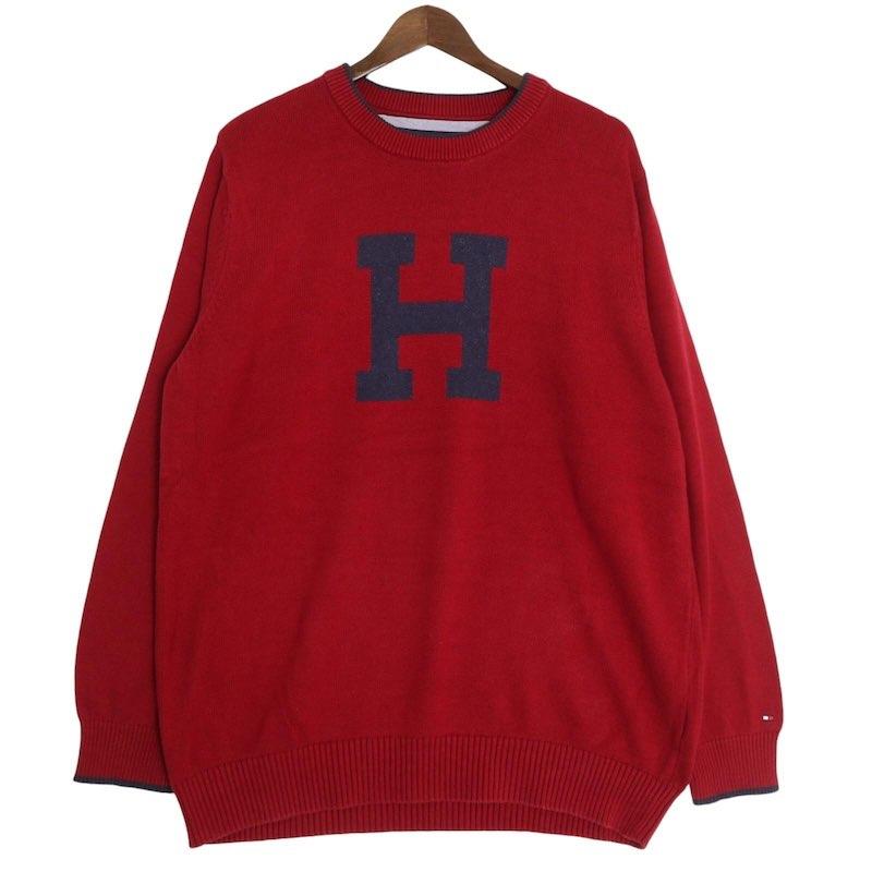 TOMMY HILFIGER（トミー・ヒルフィガー） クルーネック コットンニット 