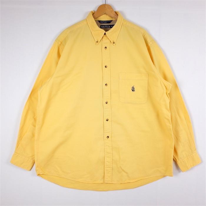 NAUTICA（ノーティカ） 90's Nautica 長袖ボタンダウンシャツ メンズUS