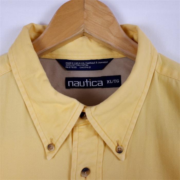 NAUTICA（ノーティカ） 90's Nautica 長袖ボタンダウンシャツ メンズUS