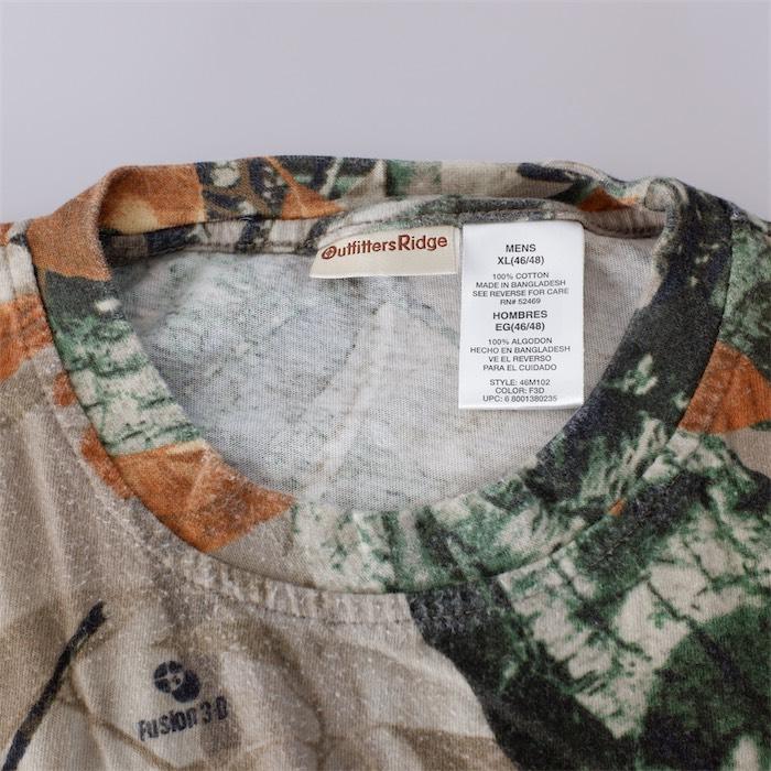 Outfitters Ridge リアルツリーカモフラージュ柄 クルーネックロング
