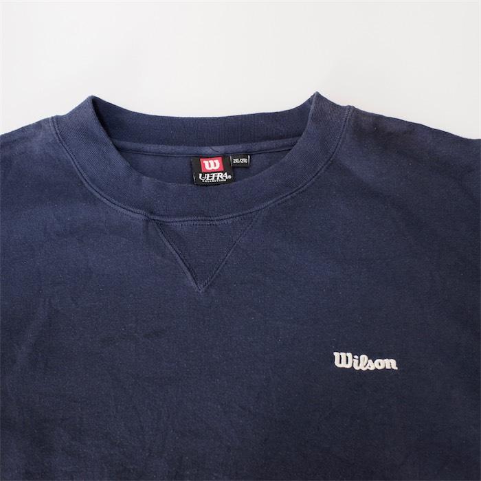 Wilson ULTRA COLLECTION ウィルソン クルーネック前Vスウェットシャツ 