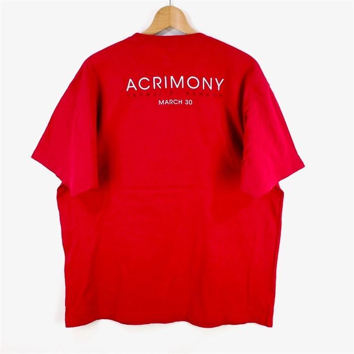 アクリモリー ACRIMONY 半袖プリントTシャツ メンズUS-XLサイズ クルーネック TARAJI P.HENSON ムービー 映画 レッド t-1720｜canopus-web-shop｜03