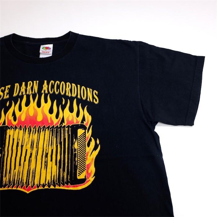 THOSE DARN ACCORDIONS 半袖プリントTシャツ メンズUS-XLサイズ クルーネック アコーディオン バンド ミュージック ブラック t-1807n｜canopus-web-shop｜05