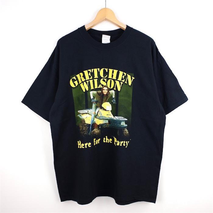 00's Gretchen Wilson グレッチェンウィルソン 半袖プリントTシャツ メンズUS-XLサイズ 黒 Here For The Party カントリーロック t-1961n｜canopus-web-shop｜02