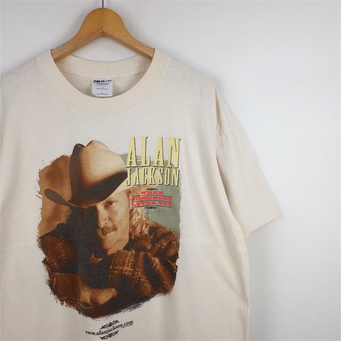 00's ALAN JACKSON アランジャクソン 半袖両面プリントTシャツ メンズ