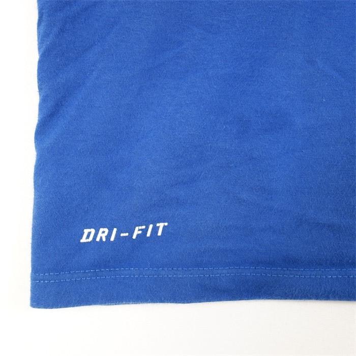 NIKE ナイキ クルーネック半袖プリントTシャツ メンズUS-XXLサイズ DRI-FIT ブルー スウォッシュ スウッシュ ビッグサイズ t-2245n｜canopus-web-shop｜06