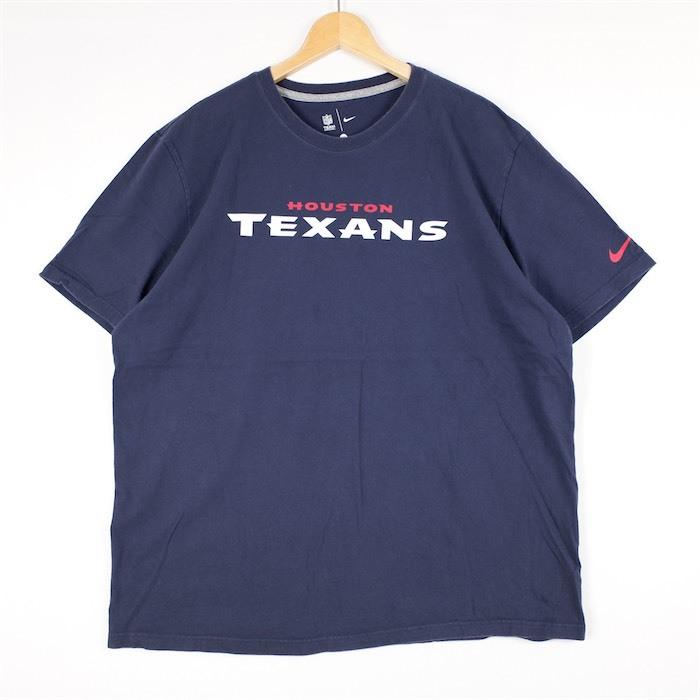 NIKE ナイキ クルーネック半袖プリントTシャツ メンズUS-XXLサイズ NFL HOUSTON TEXANS ネイビー スウォッシュ スウッシュビッグ t-2257n｜canopus-web-shop｜02