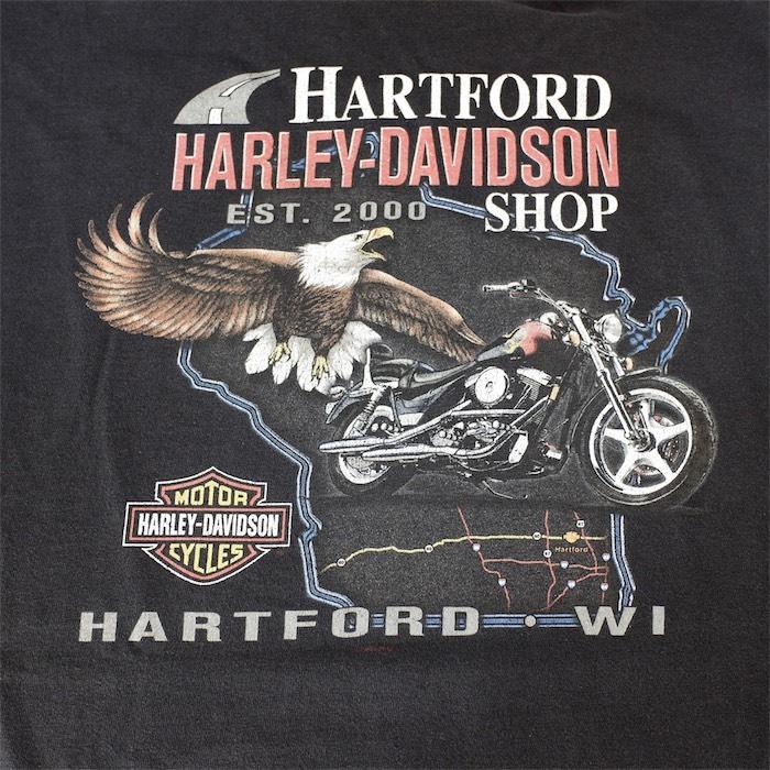 Harley Davidson（ハーレー・ダビッドソン） 00's 半袖両面プリントT
