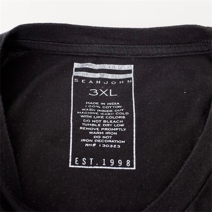 Sean John ショーンジョン クルーネック半袖プリントTシャツ メンズUS
