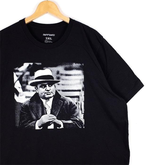 TRAFFICANTES クルーネック半袖プリントTシャツ メンズUS-3XL
