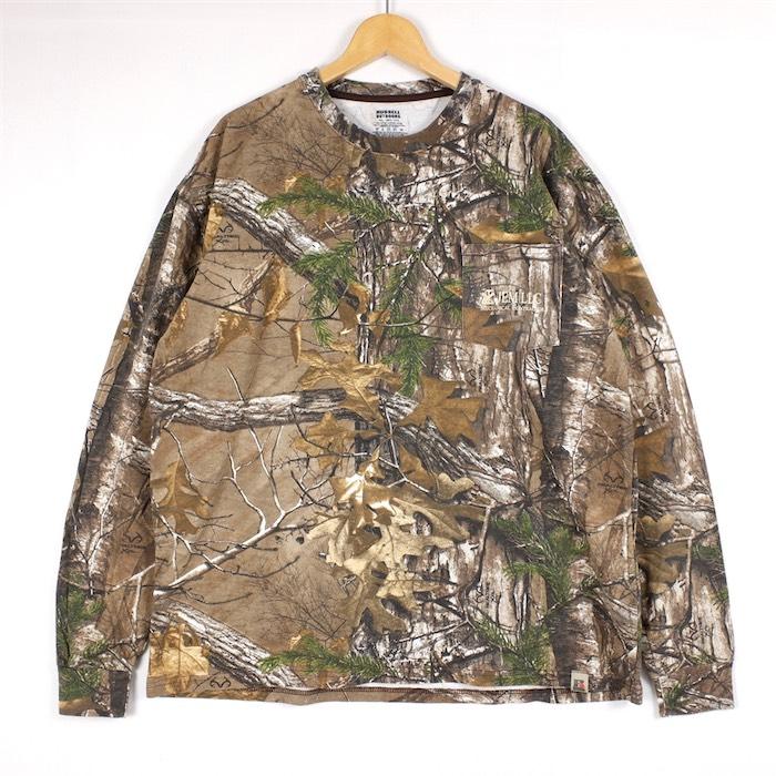 RUSSELL OUTDOORS ラッセルアウトドア リアルツリーカモ柄 クルー