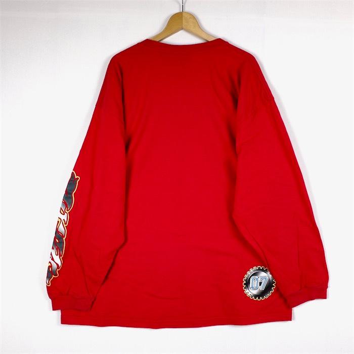 no boundaries クルーネック長袖プリントTシャツ メンズUS-2XLサイズ 