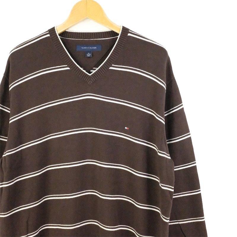 TOMMY HILFIGER（トミー・ヒルフィガー） 長袖Vネック コットンニット 