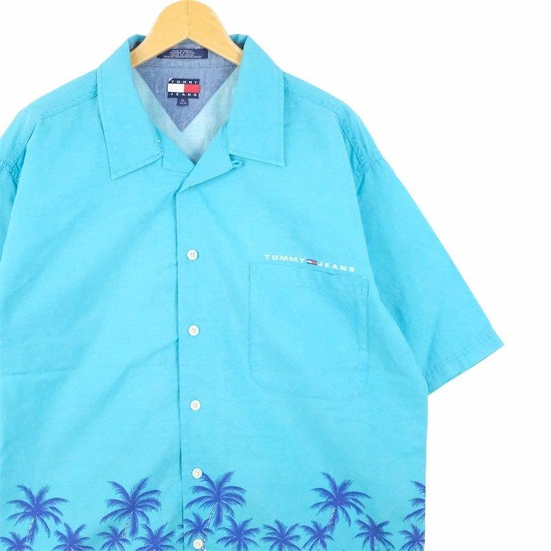 TOMMY JEANS 90年代 フラッグタグ トミージーンズ 半袖開襟