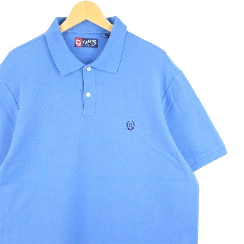チャップス 半袖鹿の子ポロシャツ ワンポイントロゴ刺繍 メンズUS-XLサイズ 無地 水色 ライトブルー系 tn-0768n :tn-0768n:古着屋Canopus - 通販 - Yahoo