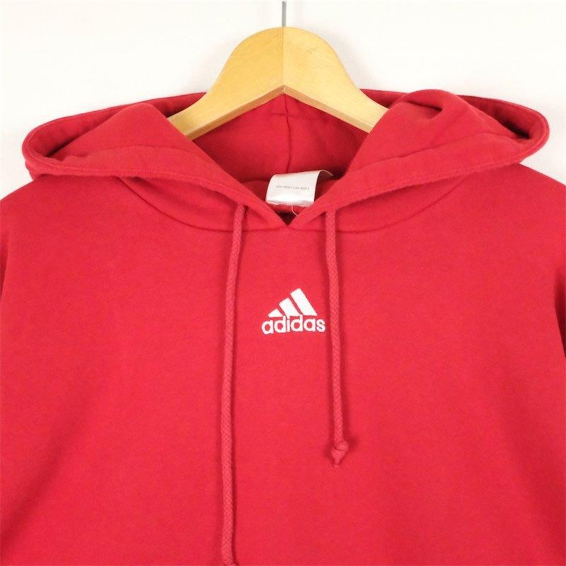 00s adidas センターロゴ プルオーバー スウェット フーディ XL adidas 00's アディダス センターロゴ 長袖スウェットパーカー プル