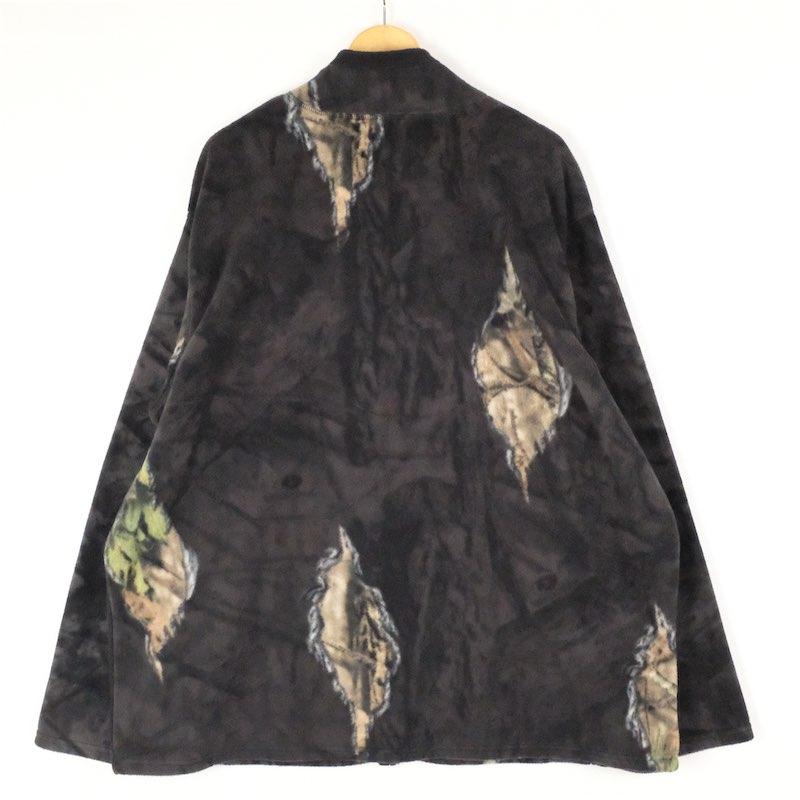 古着 大きいサイズ MOSSY OAK リアルツリー柄 ハーフジップ フリース