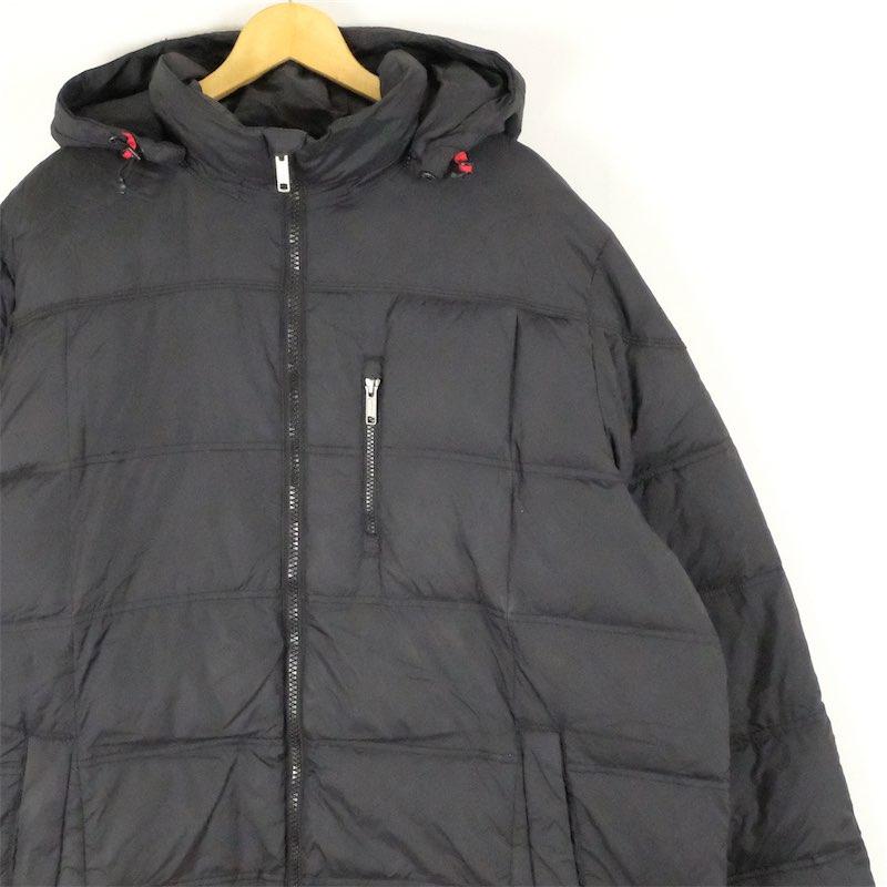 古着 大きいサイズ ランズエンド 長袖フルジップナイロンダウン 