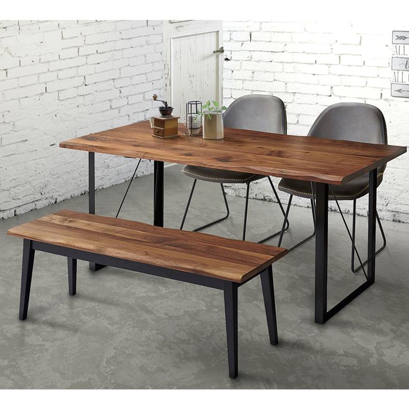 ダイニングテーブル 一枚板風 テーブル 幅150 木製 天然木 食卓