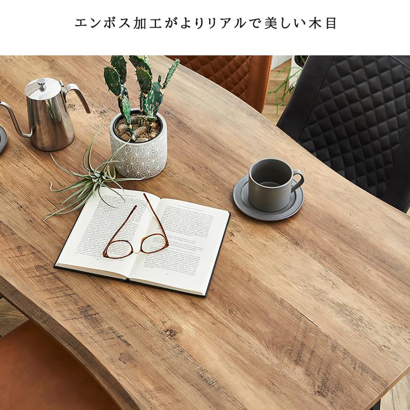 カウンターテーブルセット 5点セット 幅160 ハイタイプ ハイテーブル ブラウン グレー アイアン 2人掛け 食卓テーブル かっこいい ヴィンテージ 送料無料_4