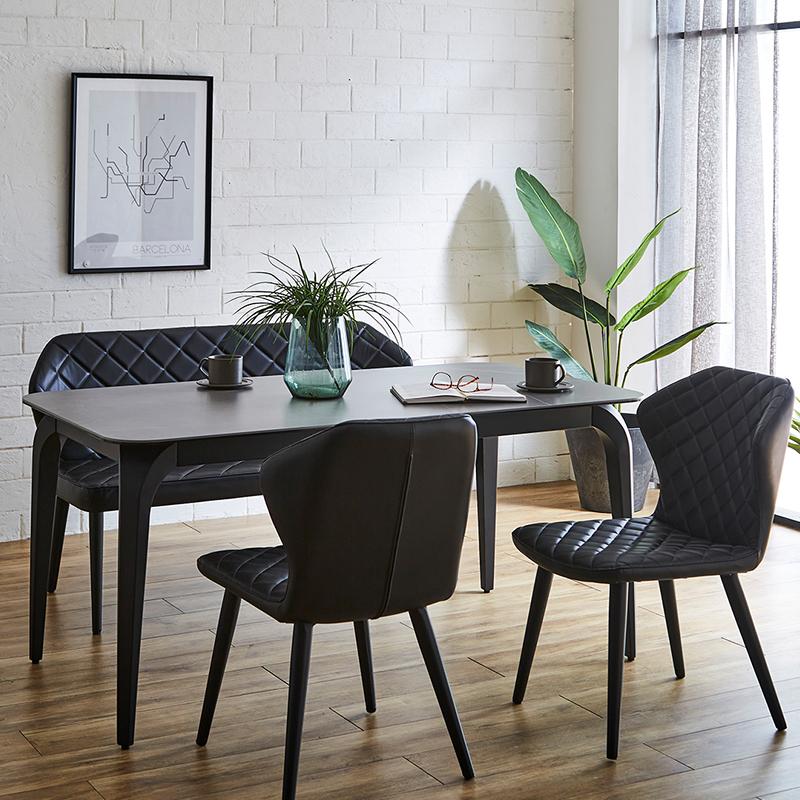 セラミック　ダイニングテーブル　150 150cm幅 セラミックダイニングテーブル ルイーズ - セラミック