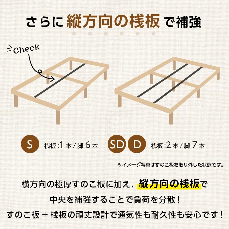 ベッド すのこベッド シングル ベッドフレーム 収納 3段高さ調節 ベッド すのこベッド シングル ベッドフレーム 収納 3段高さ調節
