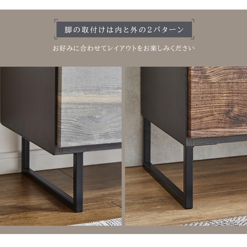 テレビボード テレビ台 ロ―ボード 木目 ロ―タイプ グレー ブラウン