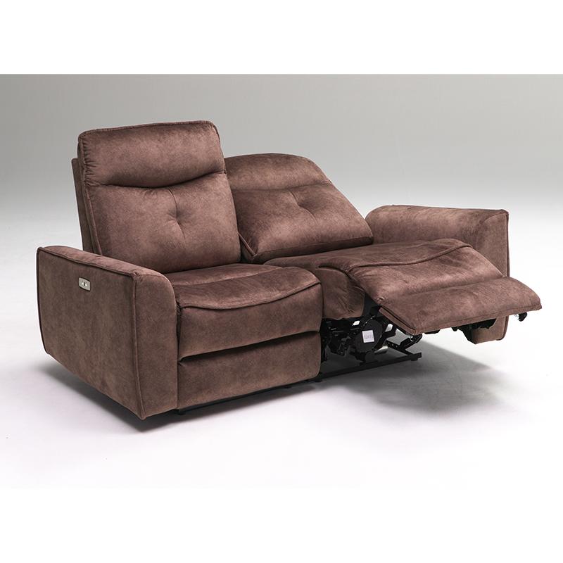 電動ソファ 電動 幅190 レザーファブリック リクライニング 3人