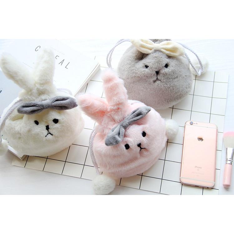 うさぎ ポーチ ふわふわ ファー 可愛い ウサギ 巾着 おしゃれ ピンク Rabbit Pink Can Shop 通販 Yahoo ショッピング