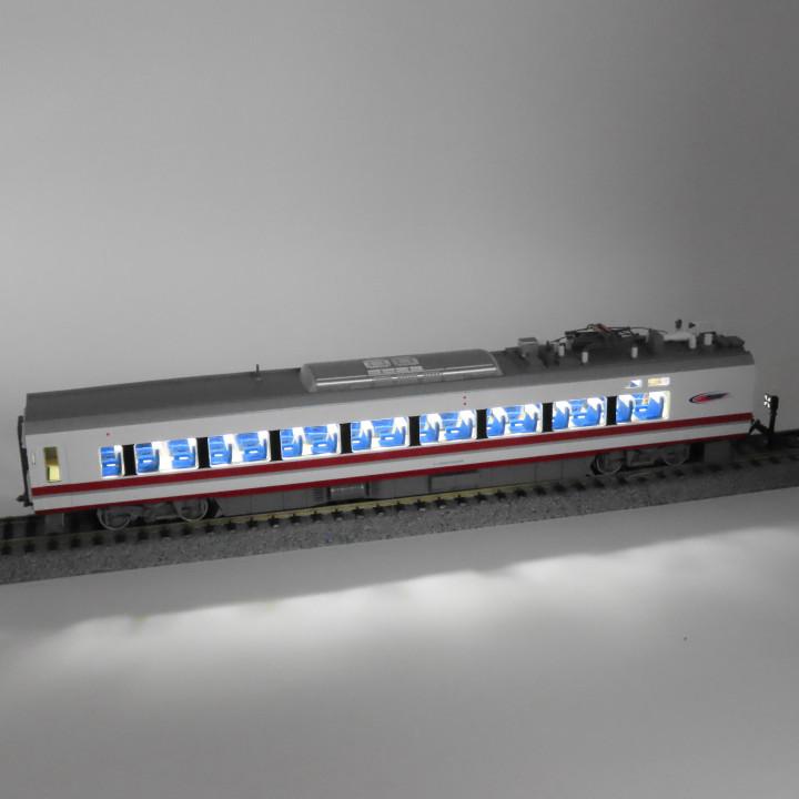 TOMIX製特急車両向け枕カバー（お試し1両セット） すずめ模型製3D