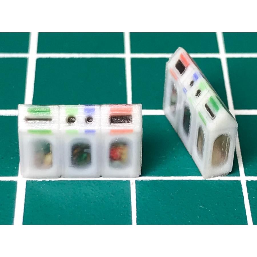 フルカラー駅のゴミ箱 中身入り 2個セット（1/150） すずめ模型製3D 