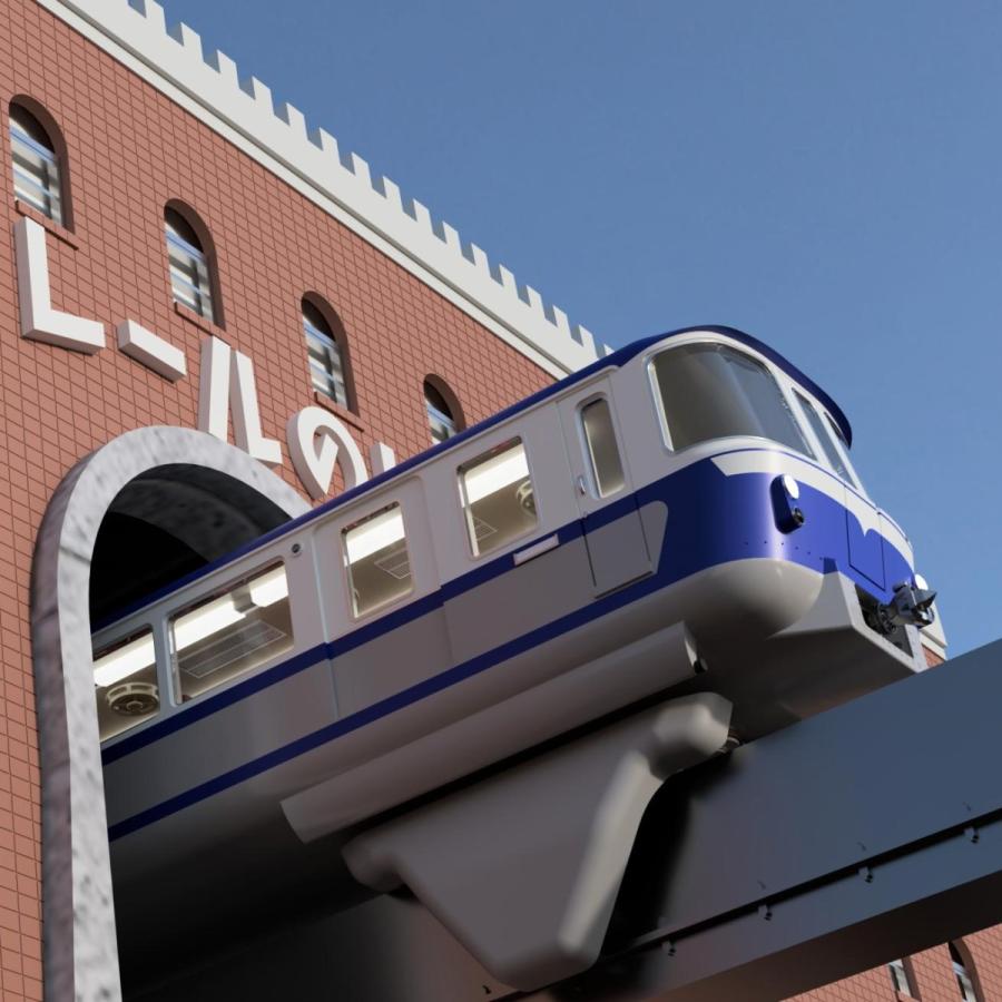 フルカラー姫路のモノレール(1/150) すずめ模型製3Dプリント フルカラー姫路のモノレール(1/150) すずめ模型製3Dプリント