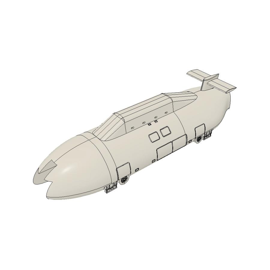 ML500　（未塗装　1/170）　すずめ模型製3Dプリントパーツ　N-S158 | 