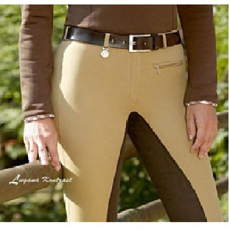 乗馬用キュロット/ピカールガナコントラスト/Pikeur Lugana Contrast （尻革）